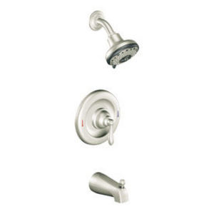 Moen Caldwell Brushed Nickel Single Handle Tub And Shower Faucet
