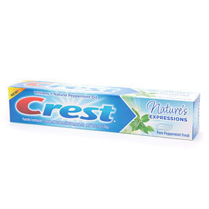 Crest Nature's Expressions Pure Peppermint Oil Toothpaste