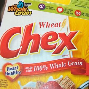 Chex wheat, rice, corn, and grain cereal
