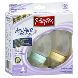 Playtex VentAire Advanced Standard Plastic Baby Bottles 5868