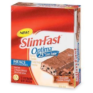 Slim Fast  Optima Meal Bar, Chocolate Cookie Dough