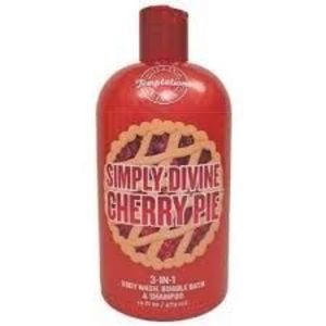 Bath & Body Works Temptations Simply Divine Cherry Pie 3-in-1 Body Wash, Bubble Bath, & Shampoo