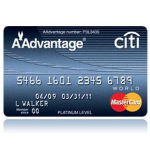 Citi - Platinum Select AAdvantage World MasterCard