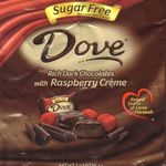 Dove Sugar Free Rich Dark Chocolates with Raspberry Creme