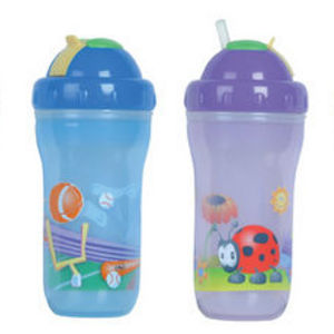 Nuby 9oz Insulated No Spill Straw Cups - 2pk