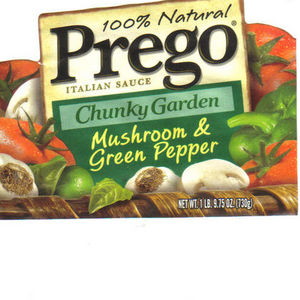 Prego Chunky Garden Mushroom & Green Pepper Italian Sauce
