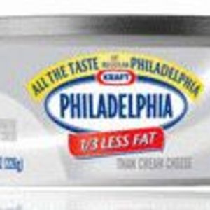 Kraft Philadelphia 1/3 Less Fat Cream Cheese