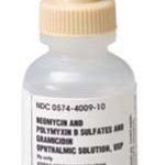 Bausch + Lomb Neomycin and Polymyxin B Sulfates and Gramicidin Ophlthalmic USP Contact Solution