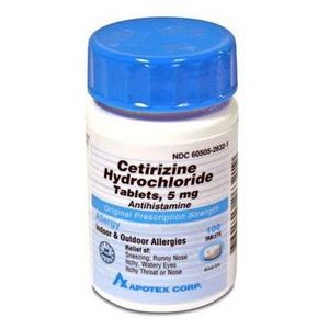 Cetirizine Hydrochloride (Generic Zyrtec)