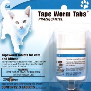 TradeWinds, Inc. Tape Worm Tabs for Cats and Kittens