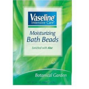 Vaseline Intensive Care Moisturizing Bath Beads enriched with aloe