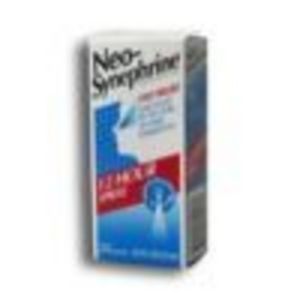 Neo Synephrine 12 Hour Nasal Decongestant Spray 0.5 Floz 15ml