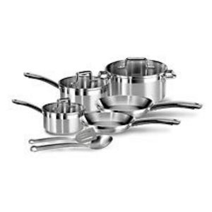 T-Fal Elegance 10-Piece Stainless Steel Cookware Set