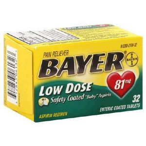 Bayer Aspirin Regimen Low Dose