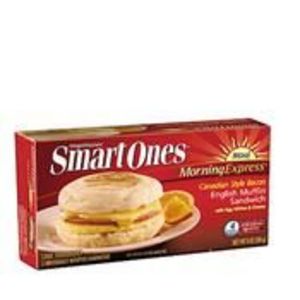 Weight Watchers Smart Ones Morning Express Canadian Style Bacon English Muffin Sandwich