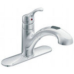 Moen Renzo Chrome One-Handle Low Arc Pullout Kitchen Faucet CA87316C