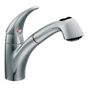 Moen Extensa Chrome One-Handle Low Arc Pullout Kitchen Faucet 7560C