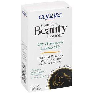 Equate Complete Beauty Lotion SPF 15 - Sensitive Skin
