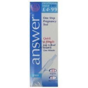 Answer Home Pregnancy Test
