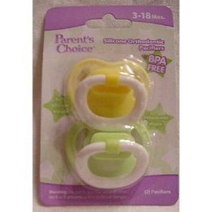 Parent's Choice Silicone Orthodontic Pacifiers