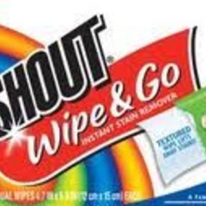 Shout Wipes & Go Instant Stain Remover Wipes