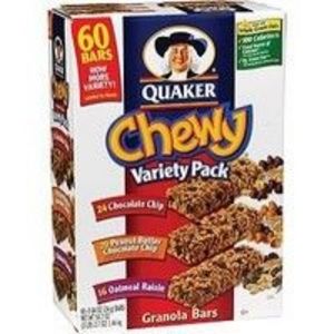Quaker Chewy Granola bar Sixty Bar Variety Pack