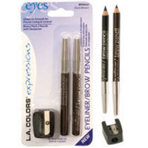 L.A. Colors Expressions Eyeliner & Brow Pencil - Black Brown