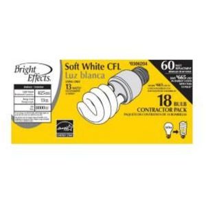 Bright Effects 60W Replacement Twist CFL