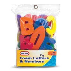 Little Tikes Bath Time Foam Letters & Numbers
