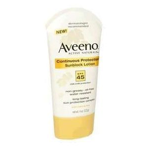 Aveeno Continuous Protection Sunblock Lotion SPF 45