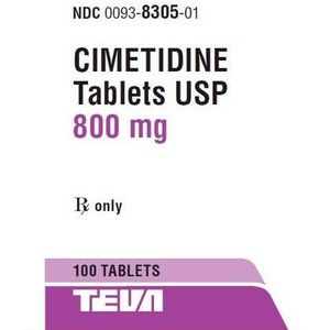 Cimetidine Prescription 800 mg Tablets