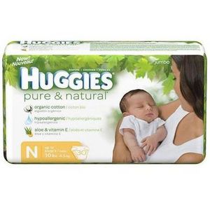 Huggies Pure & Natural Newborn Diapers