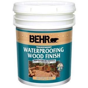 Behr Transparent Waterproofing Wood Finish