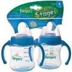 Pampers Natural Stages BPA Free Cups 2-Pack - Stage 4 - 7 oz Baby Bottle