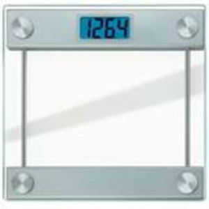 Taylor Precision Products # Ultra Thick Glass Digital Scale with LCD Blue Backlit Readout