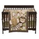 Small Wonders 4-piece Zoomba Safari Crib Bedding Set