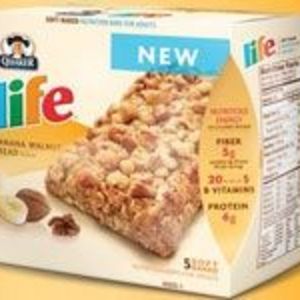 Quaker - Life Soft Baked Nutrition Bars - Banana Walnut Bread