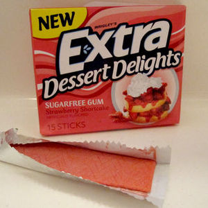 Wrigleys Extra Dessert Delights Sugarfree Gum, Strawberry Shortcake