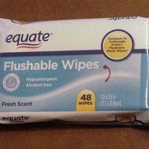 Equate (Walmart) All Purpose Flushable Wipes - Fresh Scent