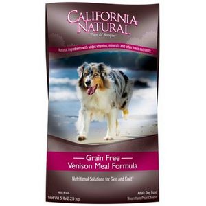 California Natural Grain Free Venison Meal Formula Adult Dry Dog Food