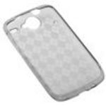 GTMax Durable Gel Skin Protector Case - Smoke Checker For HTC Google Nexus One 1 Cell Phone