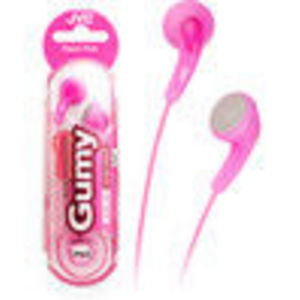 JVC Gumy Headphone Earphone / Headphone (HAF140PN) for iPod / iPhone / Mp3 - Peach Pink