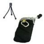 Case Logic Creative Labs Vado HD 720p Pocket Video Camcorder Carrying Case - Black + flexible Mini Tripod Combo Pouch