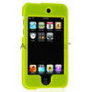 Apple iPod Touch 2 Rubberized Plastic Case - Neon Green