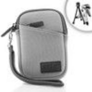 Pro Power Action-Ready (Grey) Neoprene Glove Case and Mini Tripod Combo for Kodak PlaySport HD Pocket Video Ca...