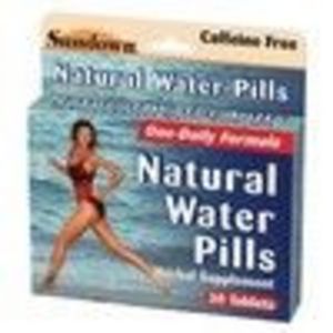 Natural Water Pills Tablets, by Sundown - 30 Tablets (Sundown)