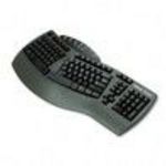 Fellowes : Ergonomic Split-Design Keyboard with Antimicrobial Protection, 117 Keys, Black -:- Sold a... (FEL989152PACK)
