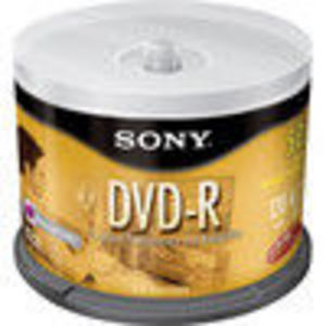 Sony (50DMR47LS2) (DMR-47/50) 4x DVD-R Spindle (50 Pack)