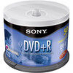 Sony (50DPR47LS3) (DPR-47/50) 8x DVD+R Spindle (50 Pack)