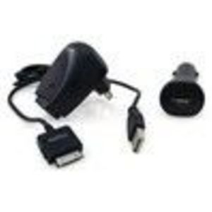 Microsoft Clear AV Zune A/C Wall Travel Adapter Charger w/dock connector Car / Plane Charger
